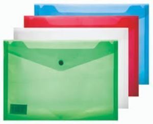 Picture of A4 Plastic Carry Folder -Red