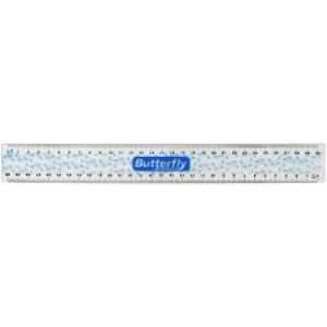 Picture of Butterfly 30cm Plastic Flexi Ruler (blue)